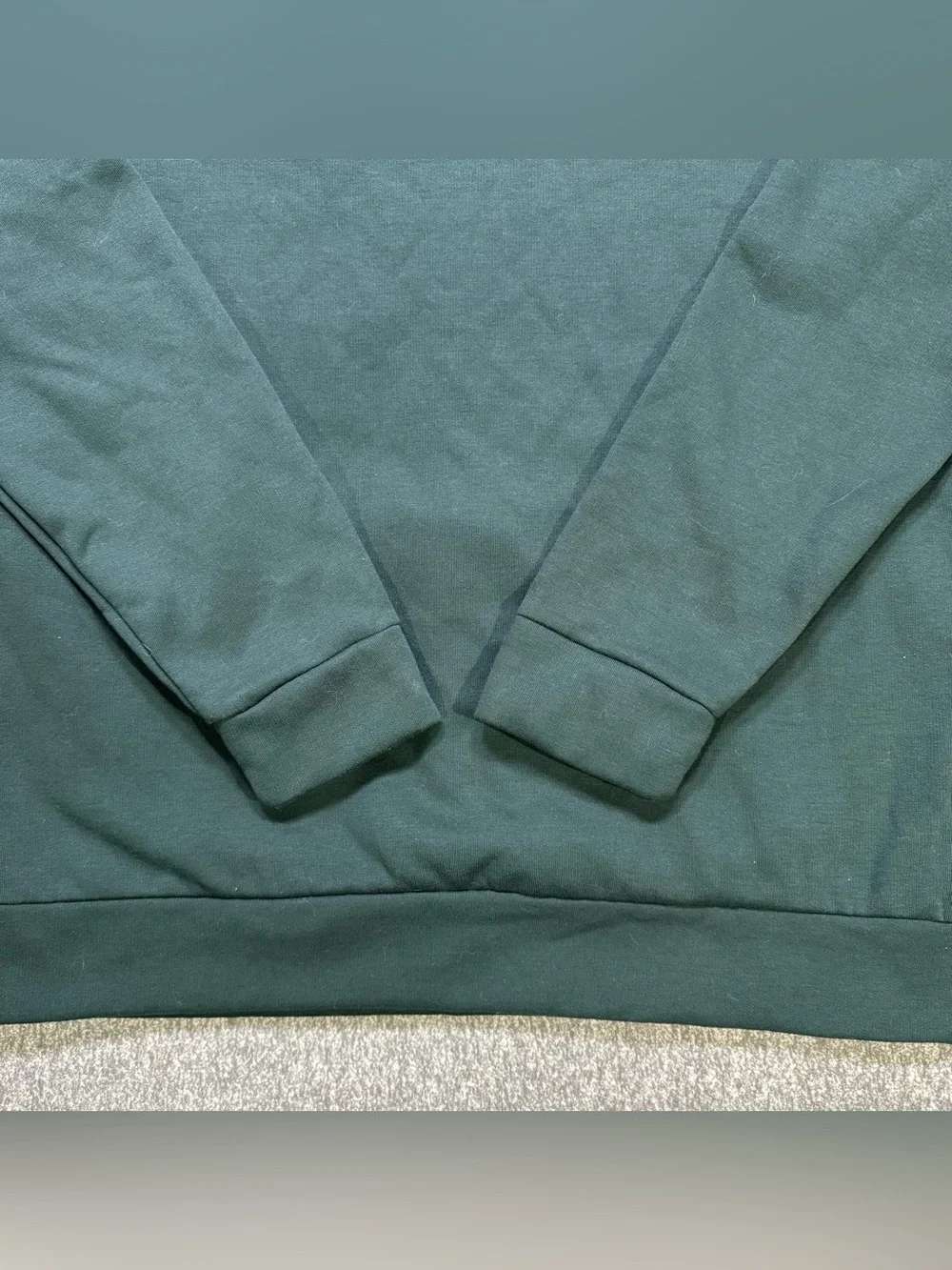 Adidas Three Stripe Mens Essentials Fleece Pocket Hoodie Forest Green Large NWOT